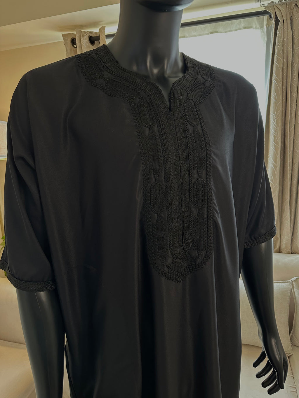 Black Moroccan Gandoura