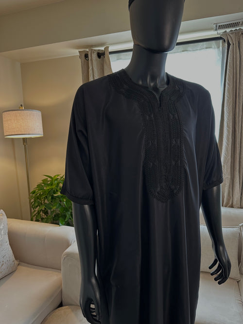 Black Moroccan Gandoura