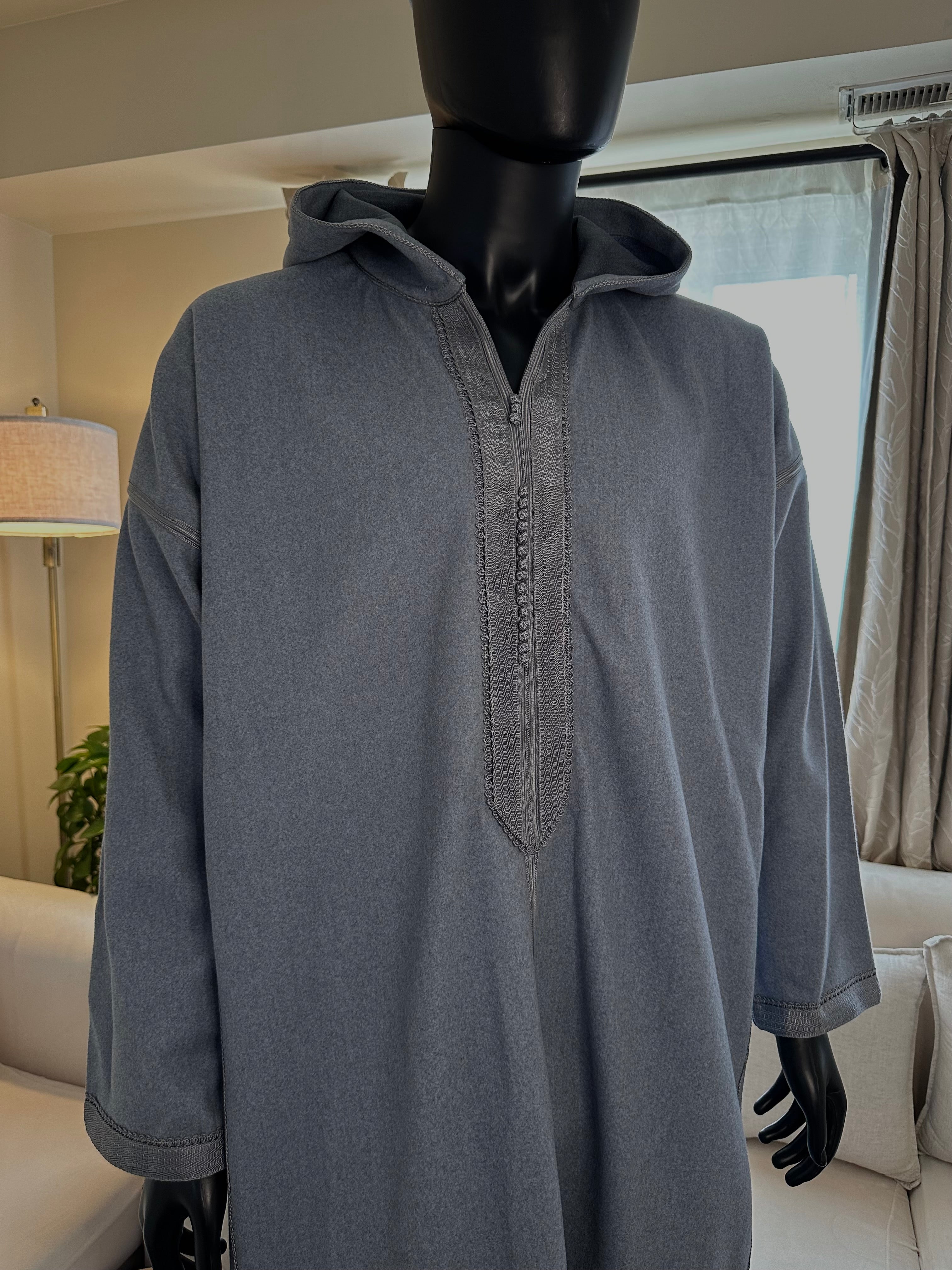 Grey Moroccan Djellaba